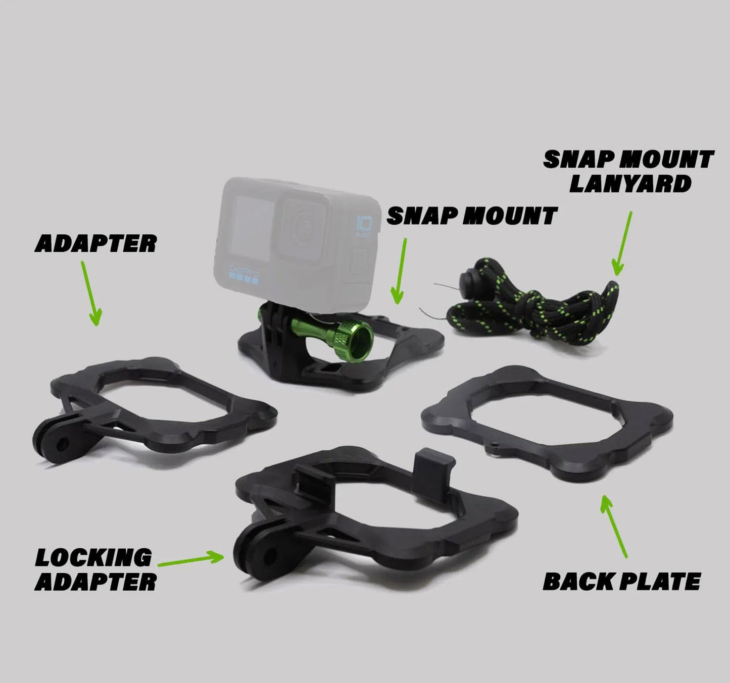 SNAP Mounts PRO - Magnetic Action Camera Chest Mount for GoPro & DJI Osmo Action