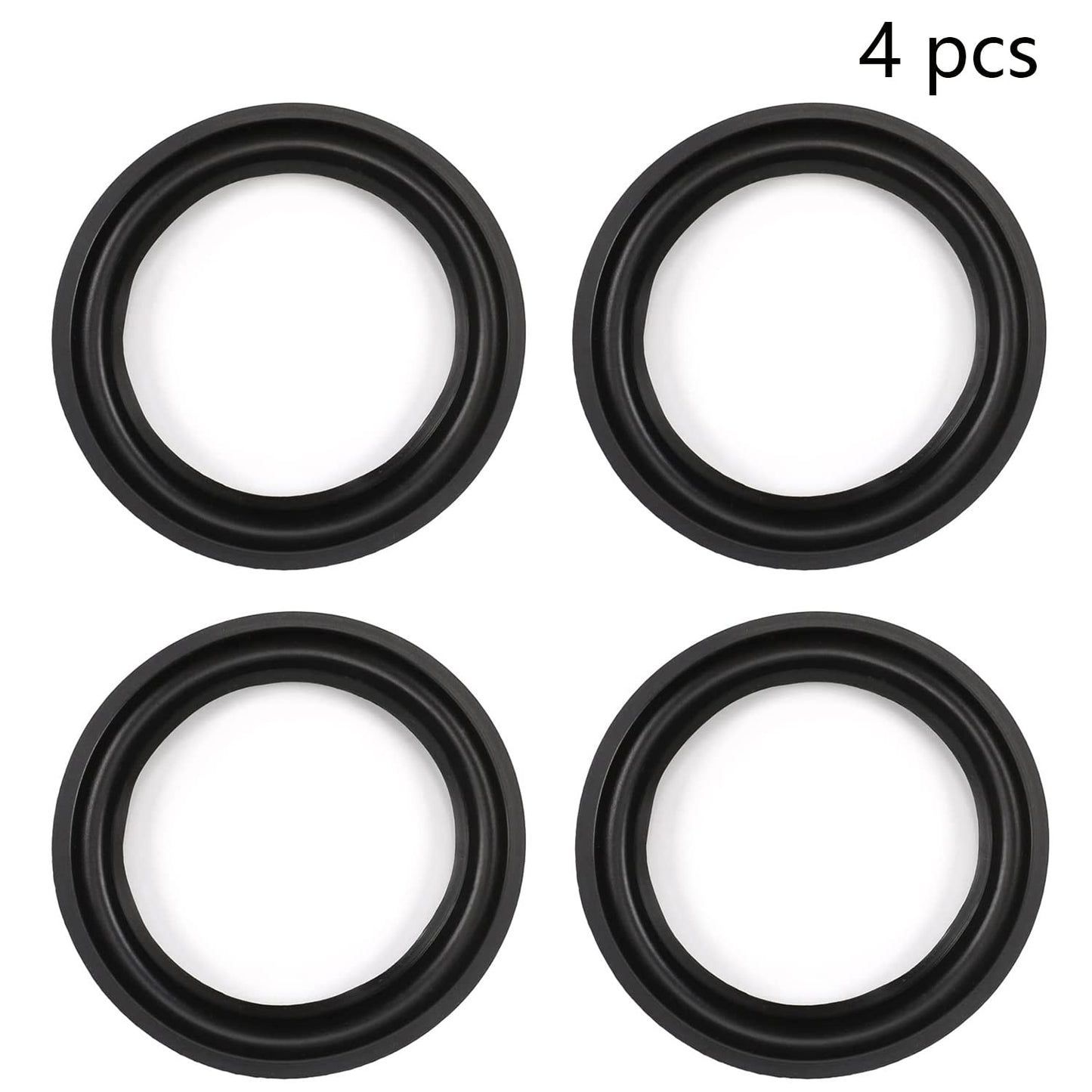 Fielect 4Pcs 11.4inch/290mm Rubber Speaker Edge Surround Rings Replacement Kit for Speaker Repair or DIY Black
