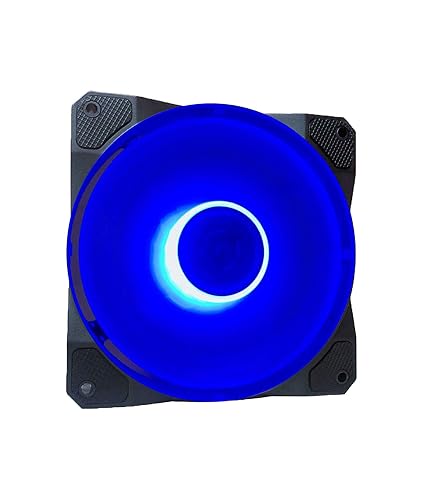 APEVIA CO12L-BL Cosmos 120mm Blue LED Ultra Silent Case Fan w/ 16 LEDs & Anti-Vibration Rubber Pads