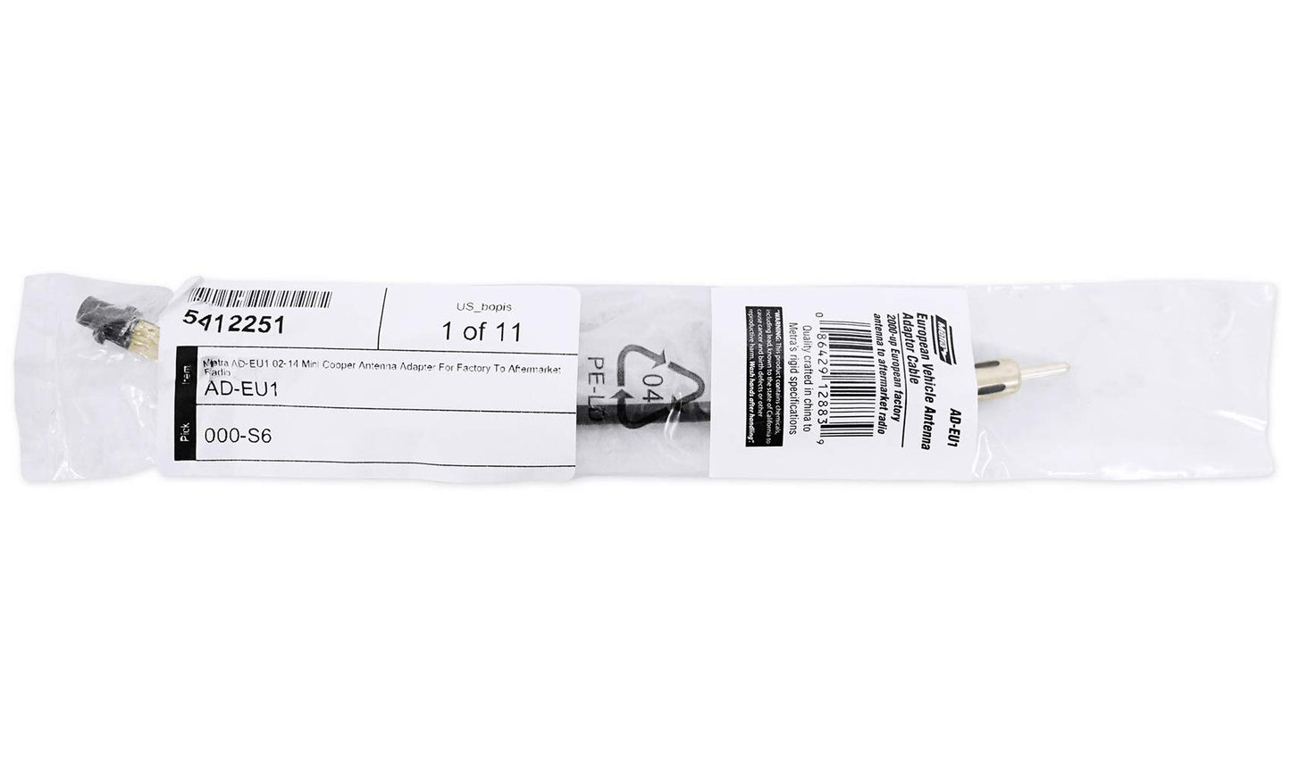 Metra ADEU-1 Volkswagen Radio to Male Motorola Antenna Adapter