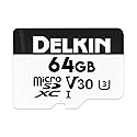 Delkin Devices Hyperspeed 64GB Micro SD Card with Adapter - 100MB/s Read, UHS-I (U3, V30), 4K & Full HD for Smartphones, Tablets, GoPro, and Dash Cam