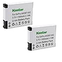 Kastar AHDBT-002 Battery (2-Pack) Replacement for GoPro AHDBT-001, AHDBT-002 Work with GoPro HD HERO1, HERO2, GoPro Original HD Hero Cameras