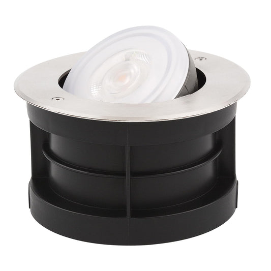 SAMVOL Angle-Adjustable Inground Light for Gardens-Outdoor LED Well Lights,Landscape Pathway In-Ground Lighting Fixtures,Buried lamp,Low Voltage,IP65