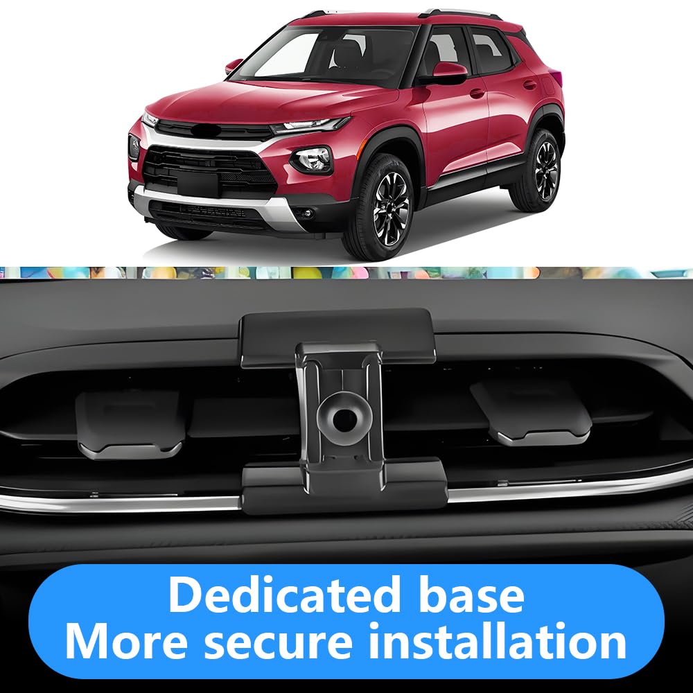 LUNQIN Car Phone Holder for Chevrolet Chevy Trailblazer 2021 2022 2023 Auto Interior Accessories Best Cell Phones Mount Cellphone Mobile Cradle