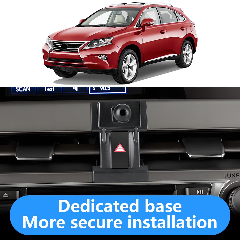 LUNQIN Car Phone Holder for Lexus RX 2010 2011 2012 2013 2014 2015 RX350 RX450h Auto Interior Accessories Best Cell Phones Mount Cellphone Mobile