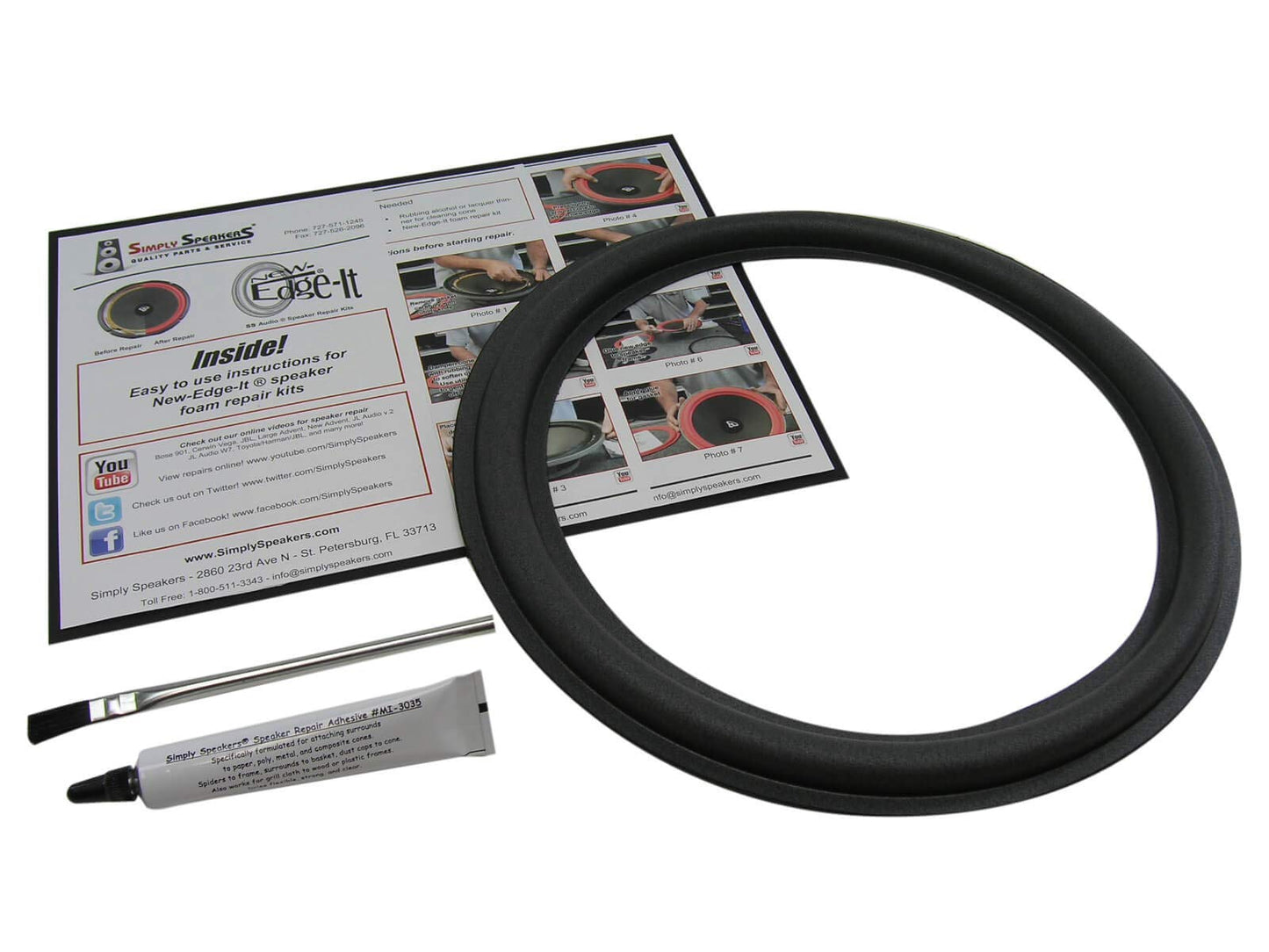 JL Audio 12 Inch Single Foam Speaker Repair Kit FSK-12JL-1 (Single)