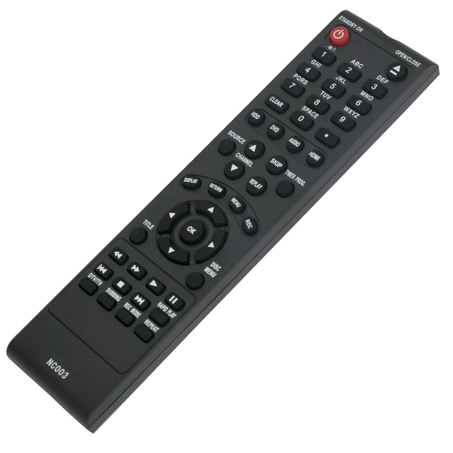 New - Remote Control NC003 Replace for Magnavox Recorder MDR533H/F7 RMDR537H/F7 MDR515