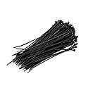 Windscreen4less 100 Pieces Black 8" Heavy Duty Zip Ties,Nylon Cable Ties