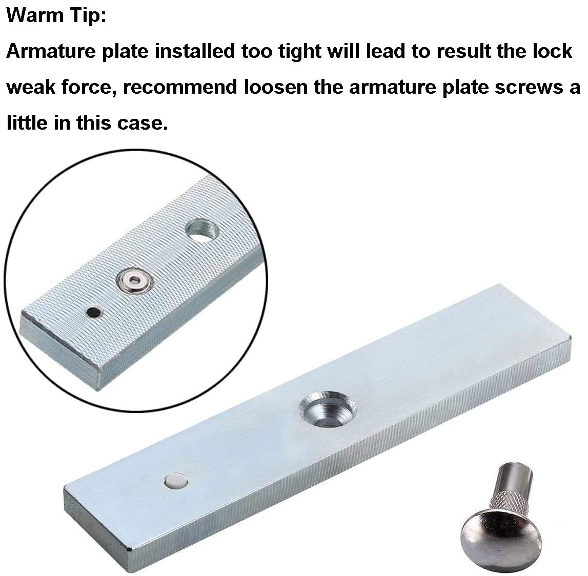 UHPPOTE Double Door Electromagnetic Lock 600lbs Holding Force Fail Safe for Access Control System