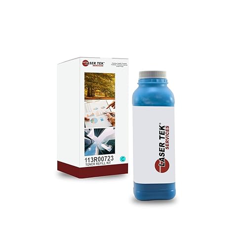 Compatible 6180 Toner Refill Kit - Refills Xerox 113R00723 Toner Cartridges - Works with Phaser 6180, 6180DN, 6180MFP Printers - Cyan (1-Pack)