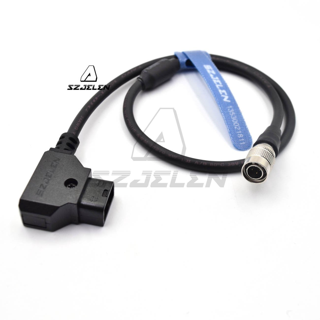 SZJELEN Zaxcom Sound Devices 644 Power Cable Hirose 4-pin Male to D-tap for Zoom F4 F8