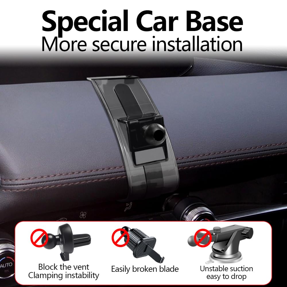 LUNQIN Car Phone Holder Mount for 2019 2020 2021 2022 2023 2024 2025 2026 Mazda 3 Auto Accessories Interior Decoration Mobile Cell Smartphone Bracket