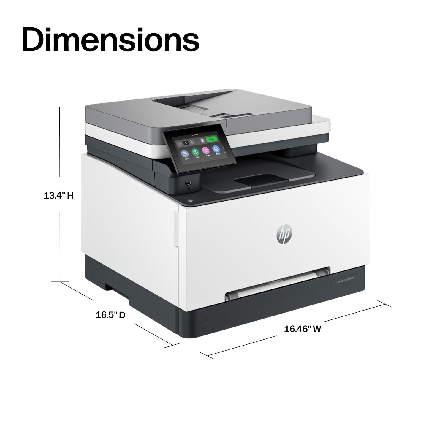 HP Color LaserJet Pro MFP 3301sdw Wireless All-in-One Color Laser Printer, Office Printer, Scanner, Copier, ADF, Duplex, Best-for-Office (499Q3F)