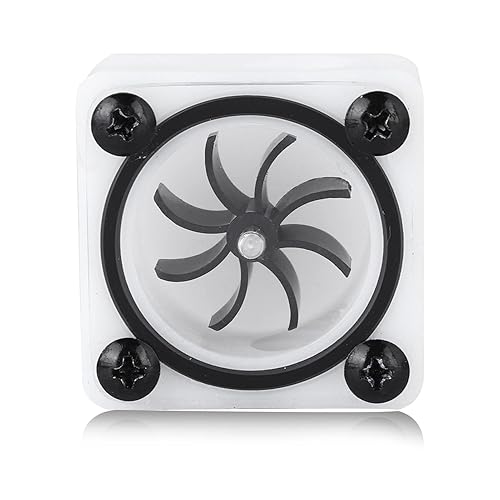 G1/4 Thread Revolving Speed Water Cooling POM Acrylic Material Impeller Water Meter Indicator with Silicone Sealing Ring, for PC Water Cooling