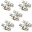 ANHAN BNC Female Bulkhead Connectors - BNC Coax Extension Cable Adapters for CCTV Camera Security System (10 Packs)