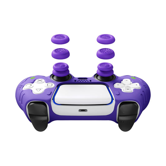 JEMDO Thumb Grips for PS5/PS4/Switch Pro Controllers, Silicone Joystick Caps with Anti-Slip Design, 3 Heights (High/Mid/Low) Button Caps, Gaming