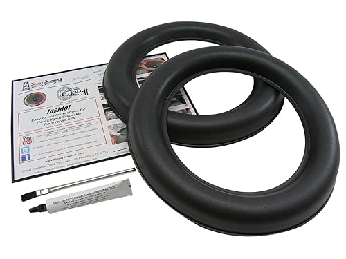 JL Audio 12 Inch 12W7 Foam Speaker Repair Kit, Super Wide Roll, 12W7, FSK-12JL-W7 (Pair)