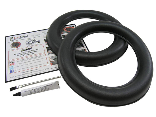 JL Audio 12 Inch 12W7 Foam Speaker Repair Kit, Super Wide Roll, 12W7, FSK-12JL-W7 (Pair)