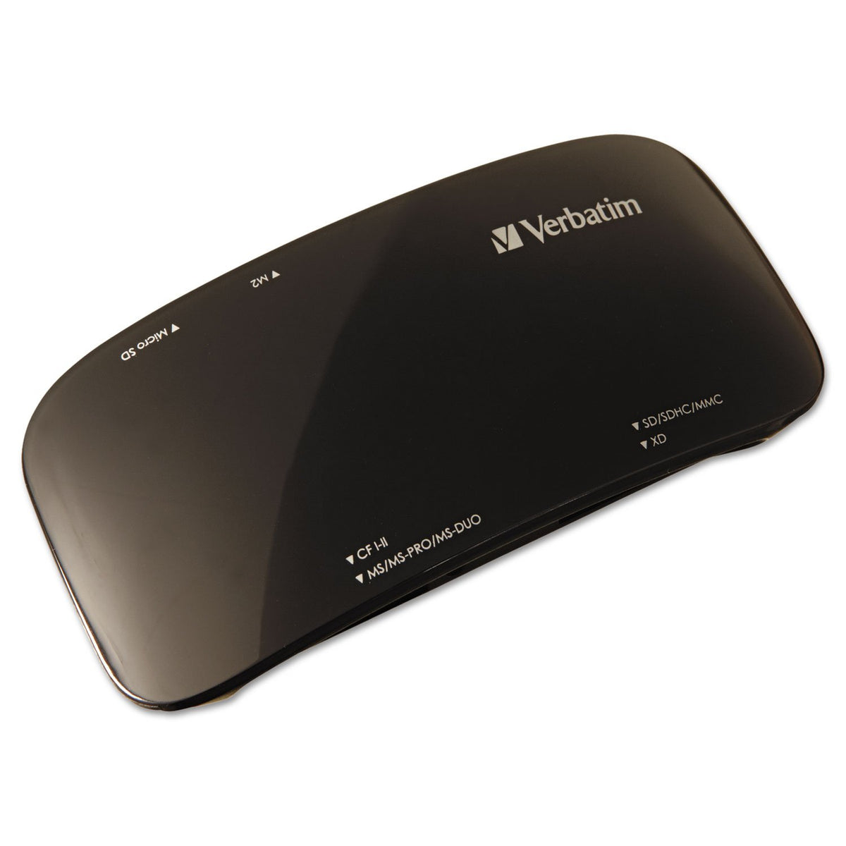 Verbatim Universal USB 2.0 Card Reader, Multi-Format, USB Cable, Black