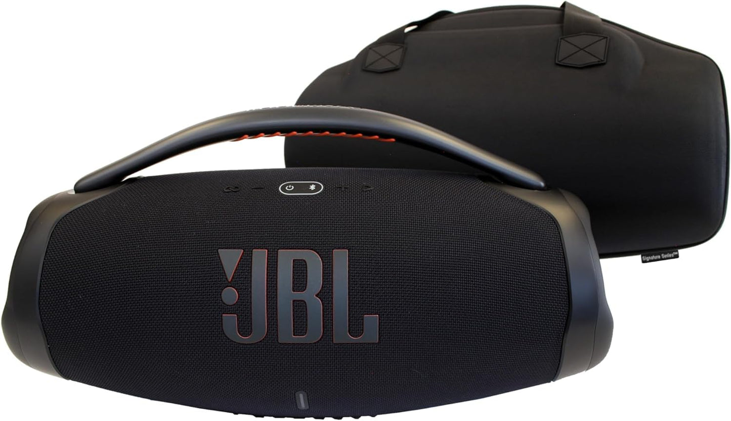 Signature Series EVA Hard Case for JBL Boombox 3 Portable Bluetooth Speaker - Travel Protective Carrying Storage Bag (Black, Case Only)