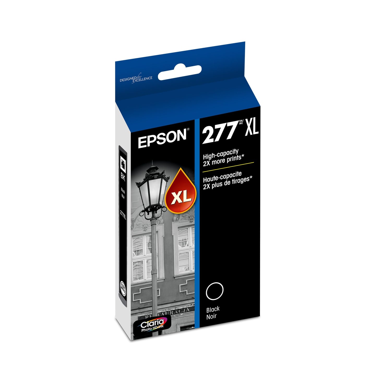 EPSON 277 Claria Photo HD Ink High Capacity Photo Black Cartridge (T277XL120-S) Works with Expression XP-850, 860, 950, 960, 970