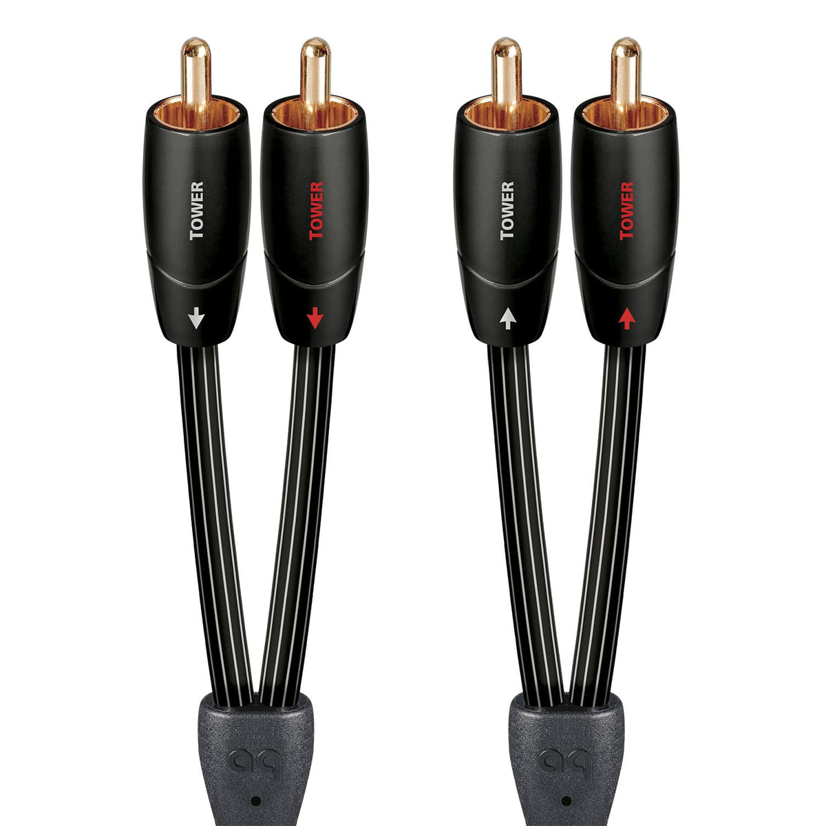 AudioQuest 0.6 m Tower RCA Audio Cables (1 m, 2 x RCA, 2 x RCA)