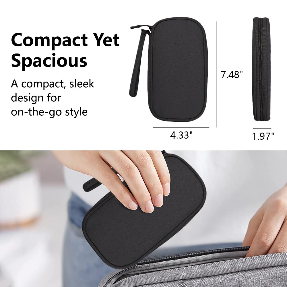 Omnpak Electronics Organizer Travel Case, Tech Accessories Storage Case Portable Carrying Organizer Pouch Bag for Cable, Charger,Power Bank