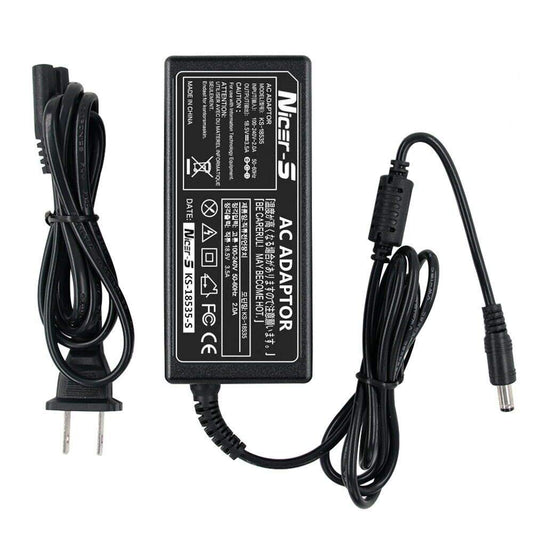 New AC DC Adapter Charger Replacement for 18V Big Blue Studio Wireless Bluetooth Speaker, Fit for Brookstone Big Blue Party Indoor-Outdoor Bluetooth