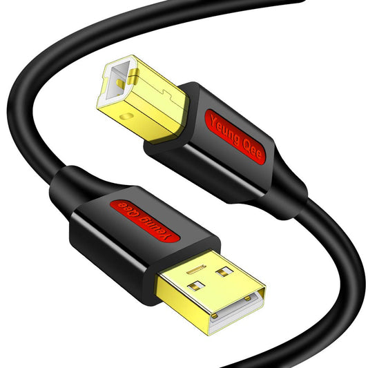 USB Printer Cable 3 ft, High Speed USB 2.0 A Male to Type B Male Printer Scanner Cable Cord Compatible with HP, Canon, Epson, Dell, Brother, Xerox