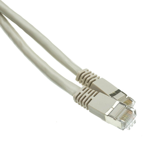 CableWholesale Cat6a Shielded Ethernet Cable, 10 Gigabit, 100 ft, Gray
