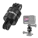Aluminum 360 Degree Rotation Camera Mount, Metal Bracket Adapter, Aluminum Adapter Camera Mount Compatible with GoPro Hero 13/12/11/10, DJI Action 6/5