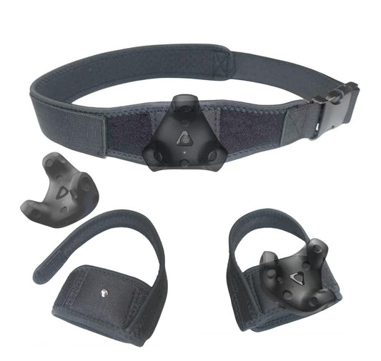 Jadery VR Tracker Straps Waist+Feets 3 in1(New Model for 2024), for Vive Tracker, Ultimate Tracker, Tundra Tracker -Full Body Tracking Belt in VR