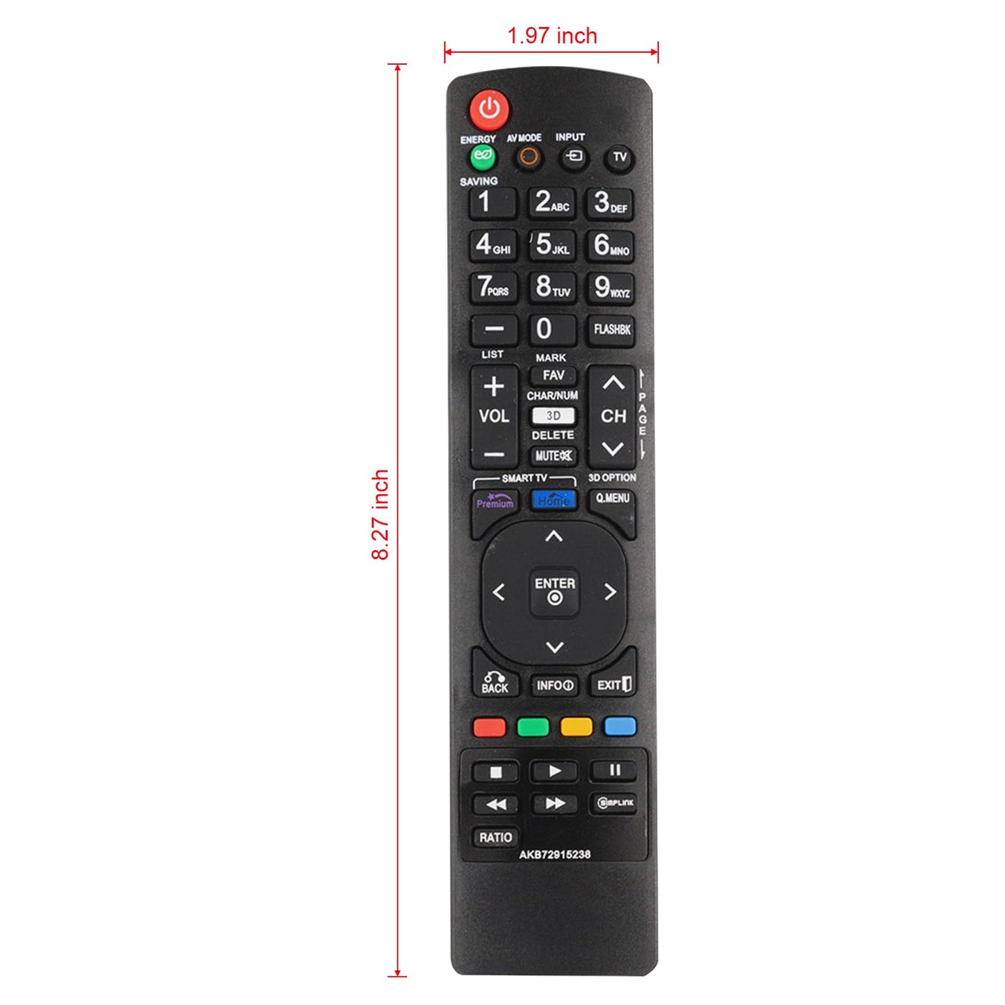 New AKB72915238 Replaced Remote fit for LG AKB72914041 AKB72914043 AKB72914271 LCD LED 3D Smart TV 55LV3700 42LV5400 42LW5700 47LW5700 42LV3700