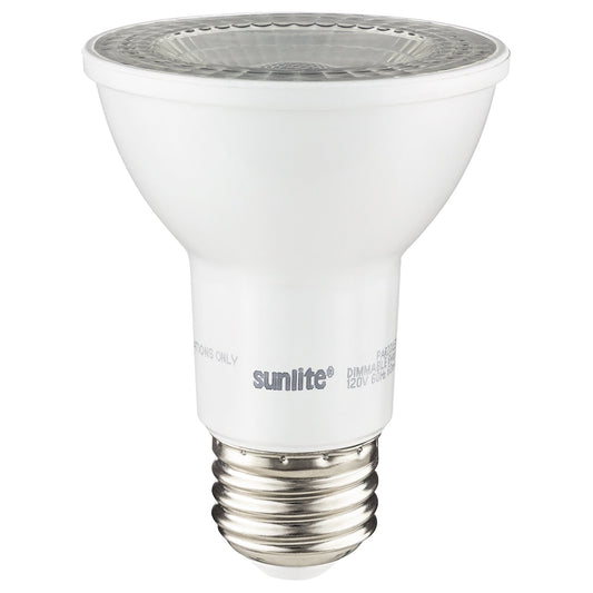 Sunlite LED PAR20 Reflector Light Bulb, 6 Watts (50W Equivalent), 450 Lumens, Dimmable, Spotlight, 1 Pack 30K - Warm White