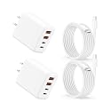 USB c Charger,wall Charging Adapter,USB Charger Block Multiple Ports with C to C Cables for iPhone 16/16 Plus/16 Pro/16 Pro Max/iPhone 15/15 Plus/15