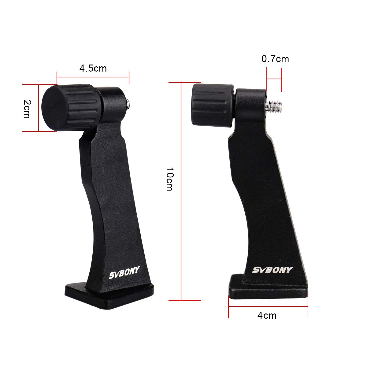 SVBONY SV110 Binocular Camera Tripod Adapter, for Porro Binoculars, with 1/4-20'' Mental Threading Mount, Non-Slip Base, Silicone Ring, Easily Free