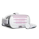 MightySkins Carbon Fiber Skin for Oculus Go - Pink Cyber Bot | Protective, Durable Textured Carbon Fiber Finish | Easy to Apply, Remove, and Change
