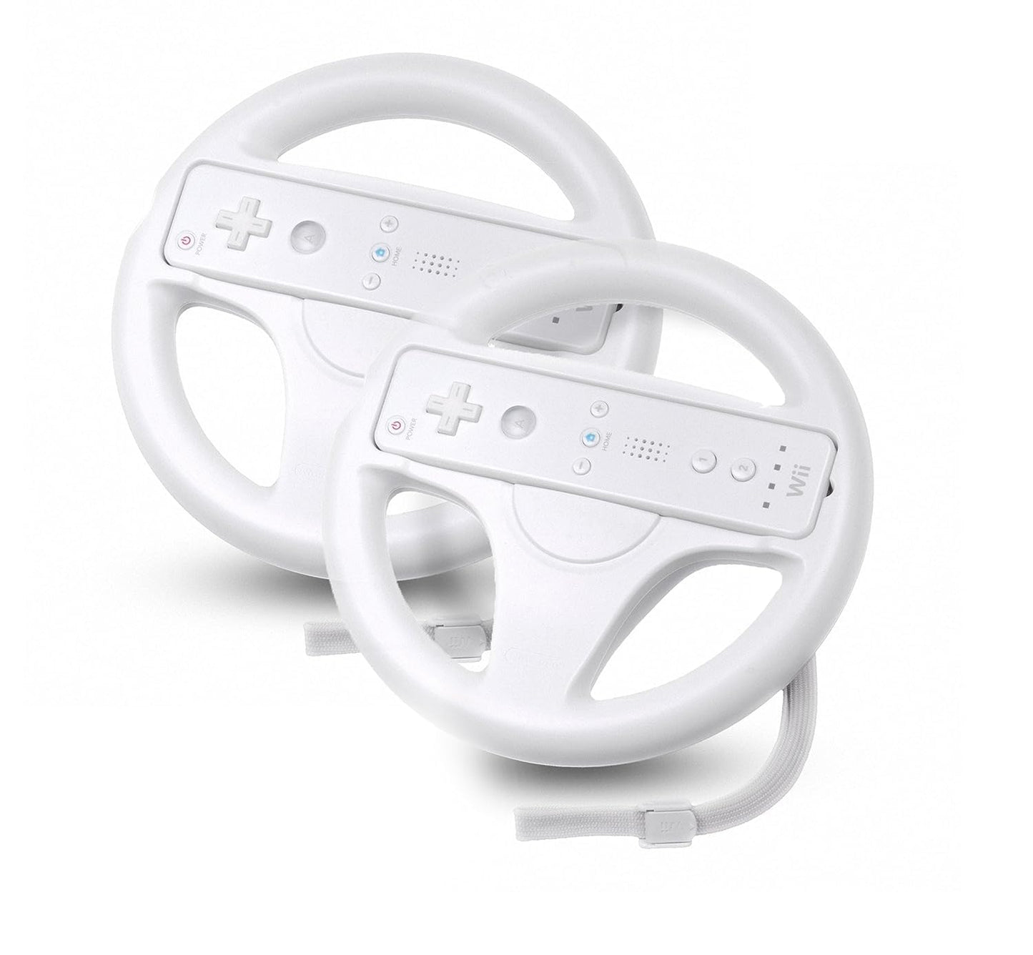 Beastron Mario Kart Racing Wheel, 2 Sets White Color Bundle