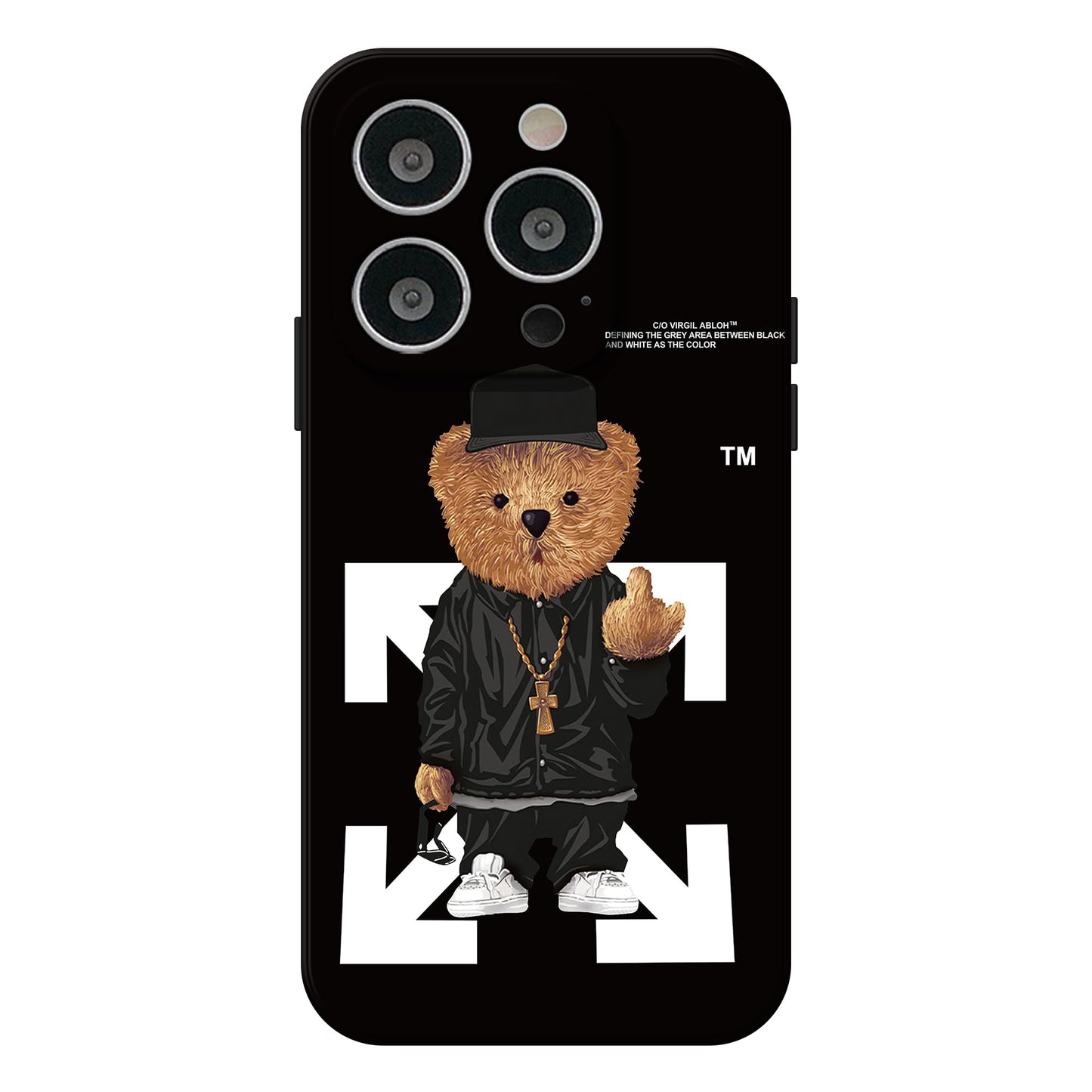 PSUJAO Cool Case Compatible with iPhone 16 Pro case,Designer for Boys,Funny Aesthetic Soft Silicone Gel Rubber Shockproof Cover Full Body Drop
