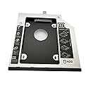 DY-tech 2nd HDD SSD Hard Drive Enclosure Caddy for Lenovo Thinkpad T440p T540p t540 w540 W540p W541 with Faceplate Bezel and Mounting Bracket