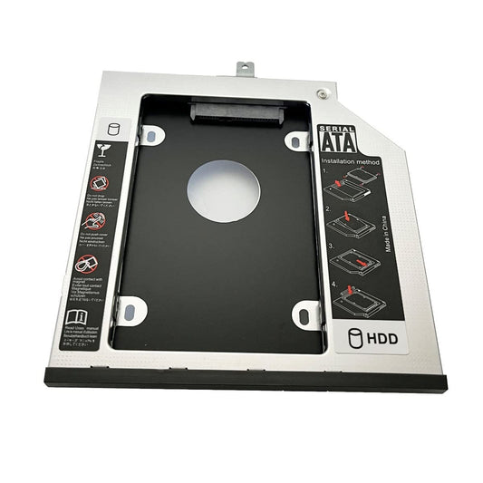 DY-tech 2nd HDD SSD Hard Drive Enclosure Caddy for Lenovo Thinkpad T440p T540p t540 w540 W540p W541 with Faceplate Bezel and Mounting Bracket