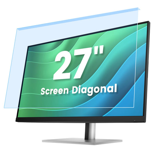 F FORITO 27 Inch Anti Blue Light Screen Protector Panel for Computer Monitor, Anti-Glare Matte Acrylic Hanging Filter for 27 inch Widescreen Desktop
