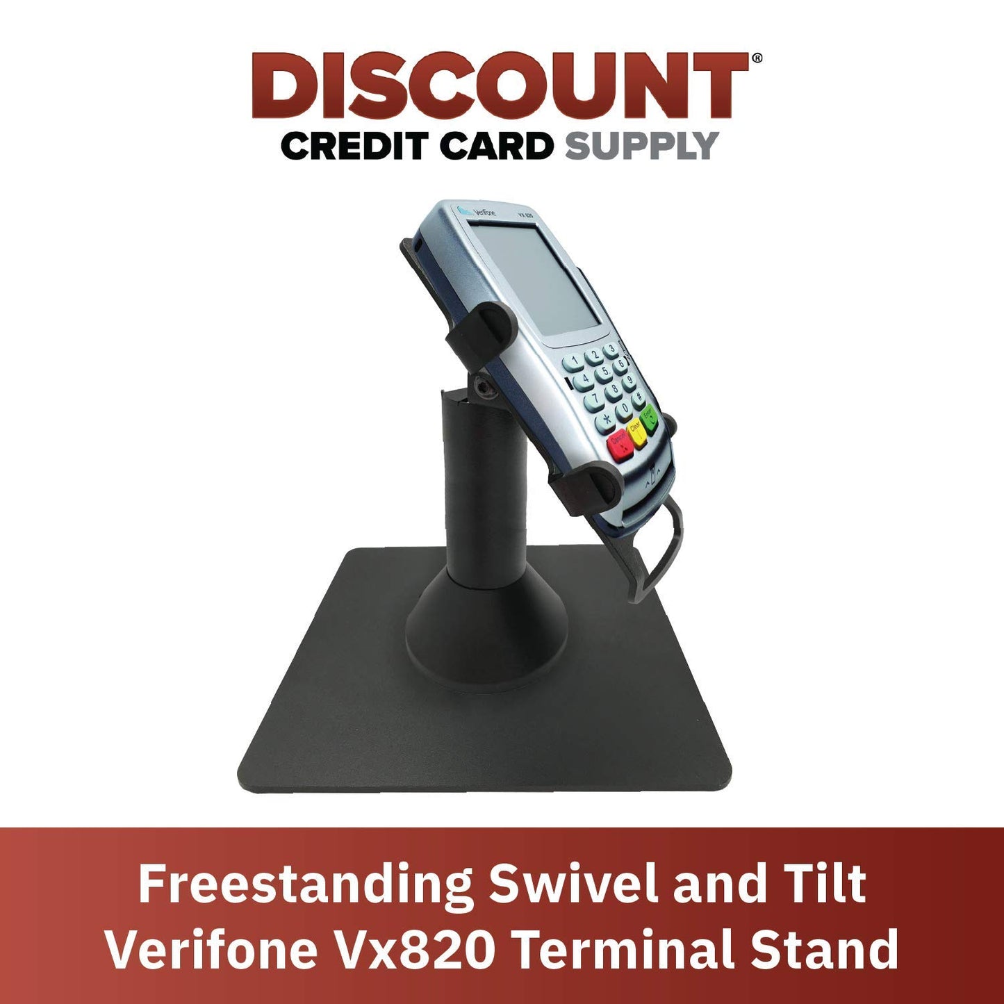 DCCStands Freestanding Swivel and Tilt Verifone Vx820 Terminal Stand
