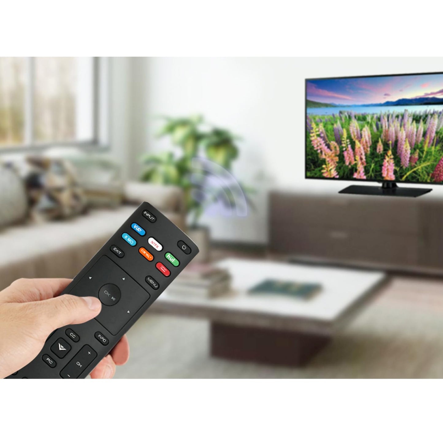 Replacement Remote Control XRT136 Applicable with App Shortcut Button for Vizio TV D55-F2 D50f-F1 D24f-F1 D43f-F1 D32f-F1 P75-F1 d32h-f4 D43-F1 D50-F1