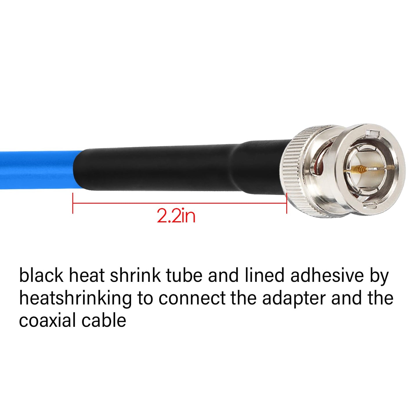 XRDS -RF 6FT SDI Cable, 3G/6G-SDI Cable BNC Digital Video Cables 75 Ohm RG59 BNC Male Cables for 3G/6G HD SDI Monitor Video Recorder Converter