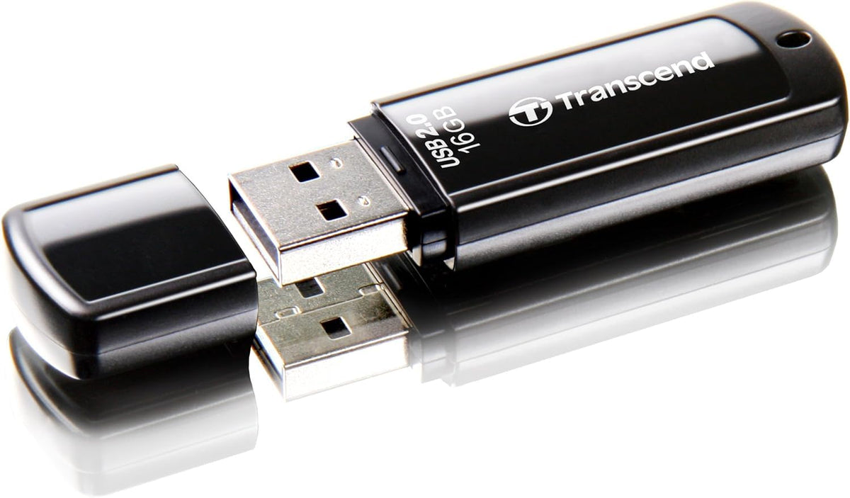 Transcend 16GB JetFlash 350 USB 2.0 Flash Thumb Drive, Data Storage, Backup