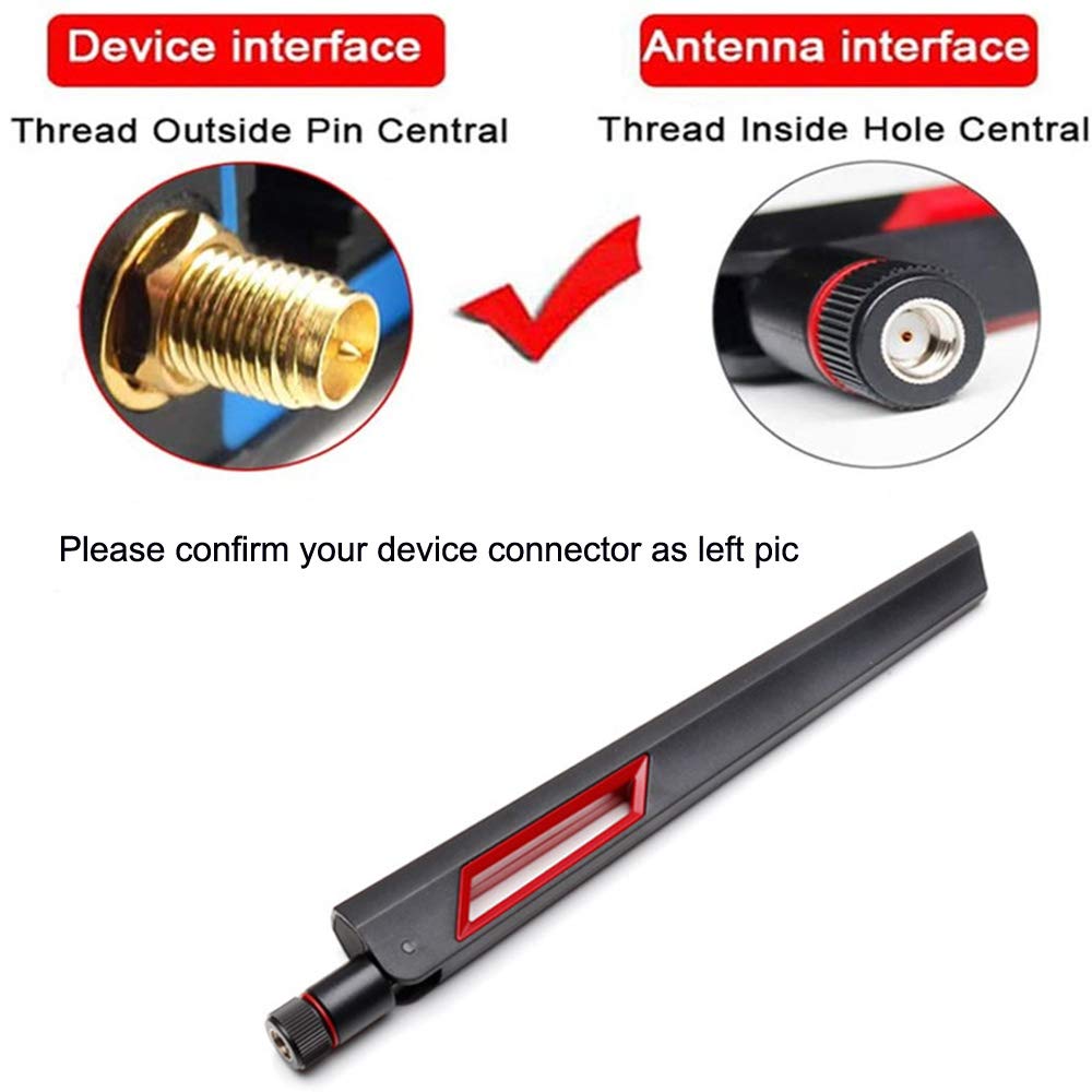 WiFi Antenna Dual Band 2.4GHz 5.8GHz 10 DBI RP-SMA Router for PCI-E WiFi Network Card USB Wireless Adapter Security IP Camera