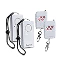 Topvico Door Handle Alarm Vibration Triggered, Hotel Travel Portable Door Alarm, 130dB Wireless Home Security for Kids, Elderly, Dementia, Remote