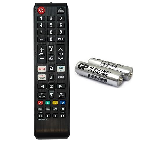 BN59-01315J Replacement Remote for Samsung Smart TV No Setup Required with Hotkeys for Netflix for Prime Video for Samsung Plus TV and AAA*2 Batteries