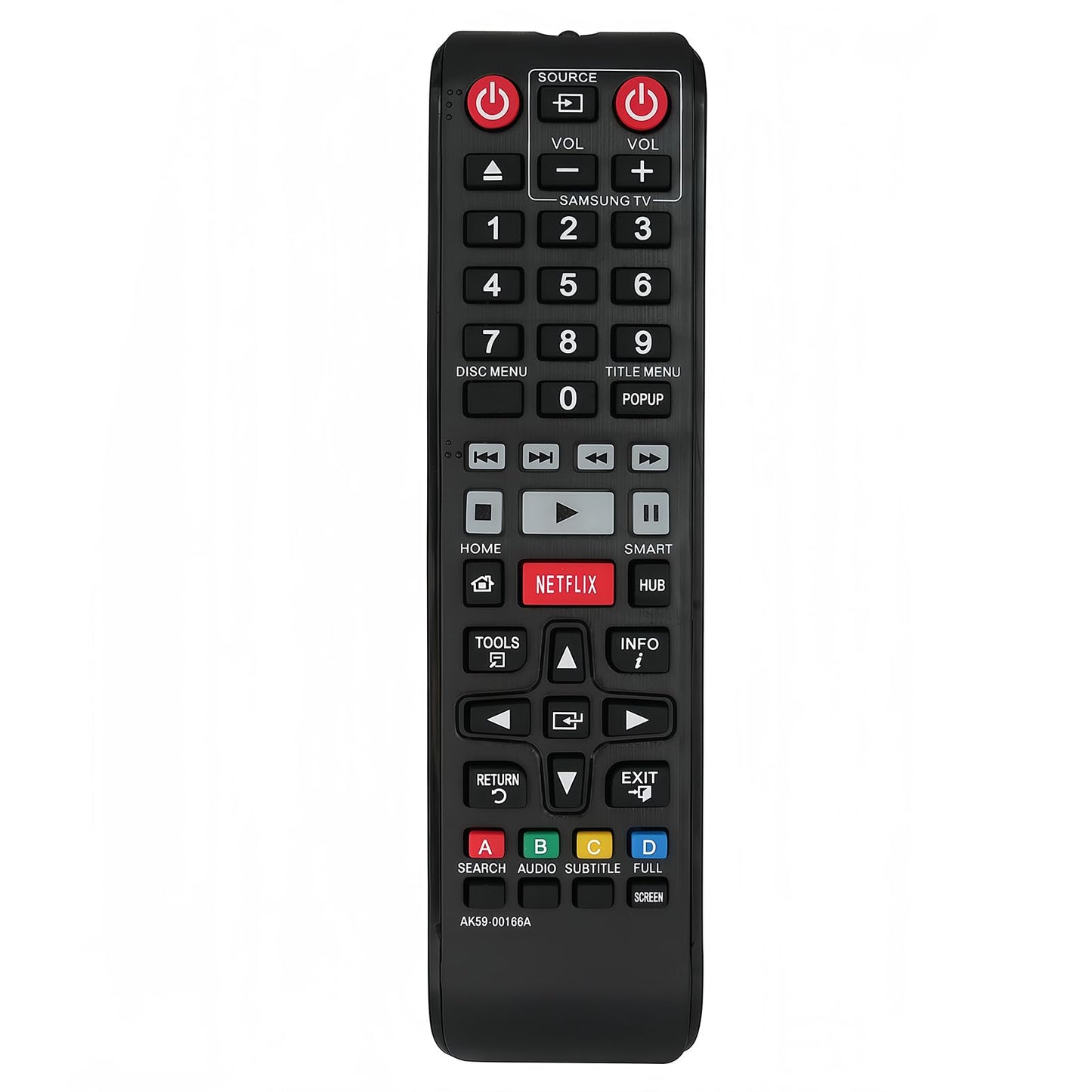 Replacement Remote Control AK59-00166A for Samsung Blu-ray Disc Player BD-FM59 BD-FM59C BD-F5900 BD-F7500 BD-FM59/ZA BD-FM59C/ZA BDFM59 BDFM59C